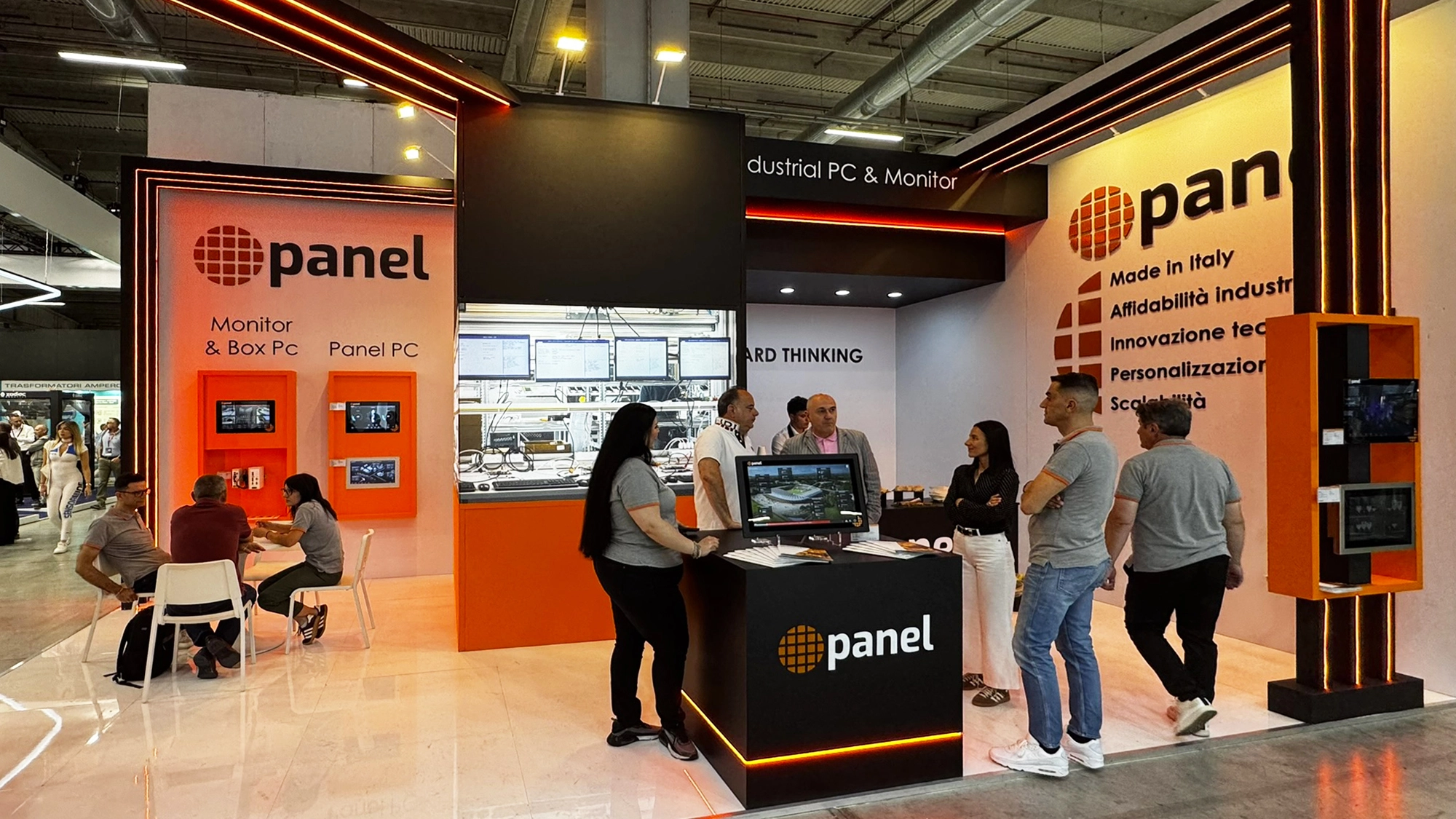 Foto dello stand Panel realizzato per SPS Italia